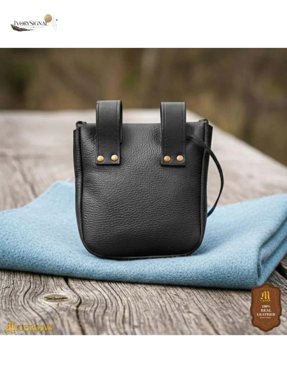 Genuine Leather Medieval Belt Pouch Viking Coin Bag LARP Cosplay
